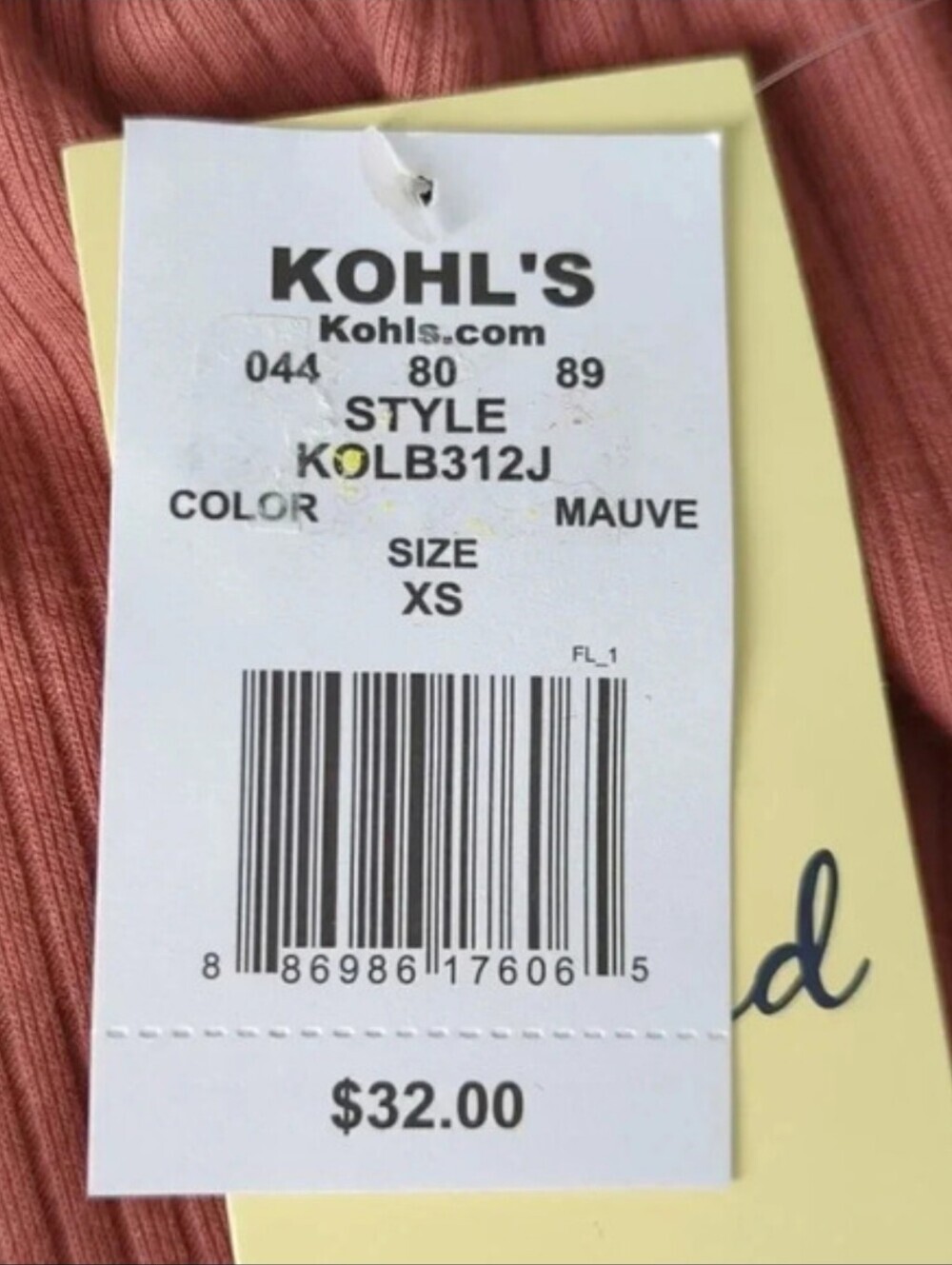 Yoga Pant Style Lounge Pant, High Waist. Kohl's Live To Be Spoiled - Picture 9 of 12